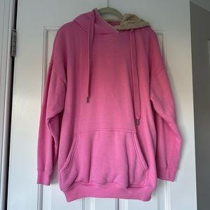 Aerie Pink Pullover Hoodie w/ Cozy Hood
